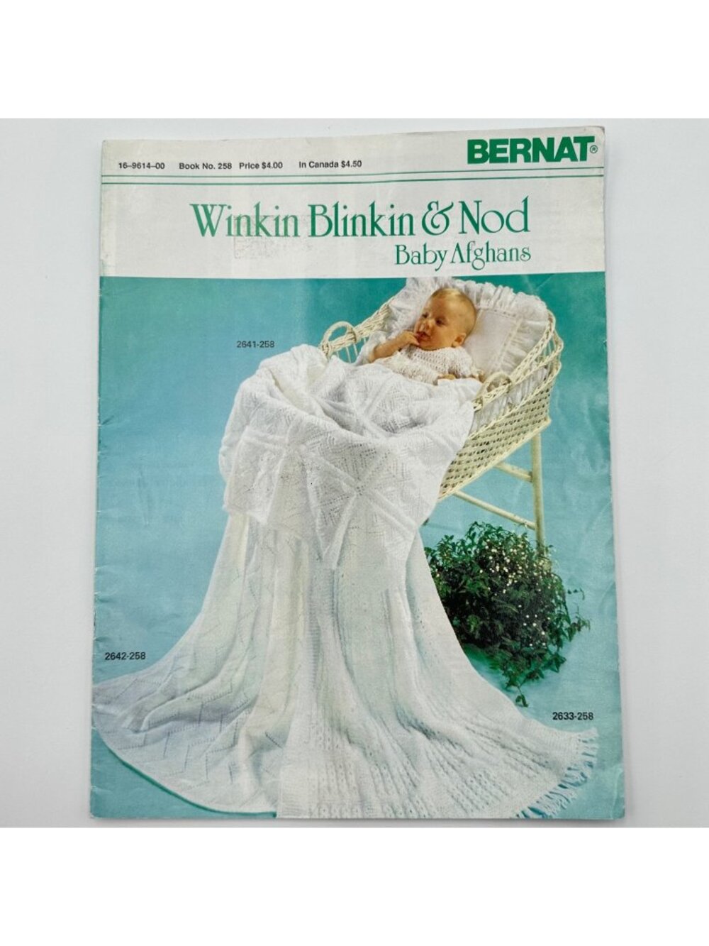 Bernat Winkin Blinkin & Nod Baby Afghans Crochet Pattern Booklet 258 Vintage 70s